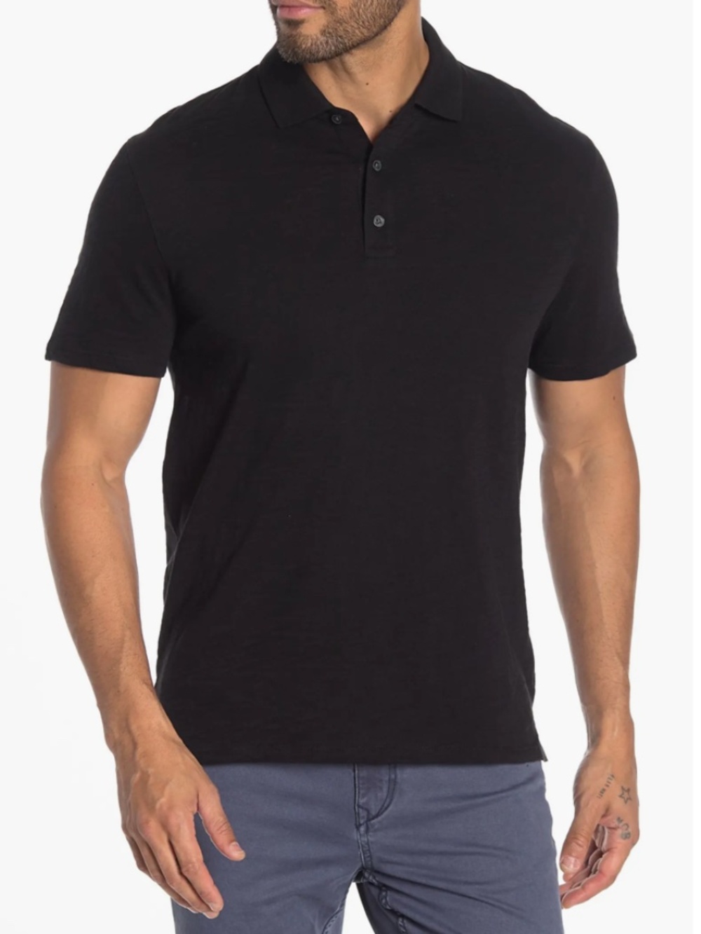 Vince Men's Cotton Slub Polo in XXL